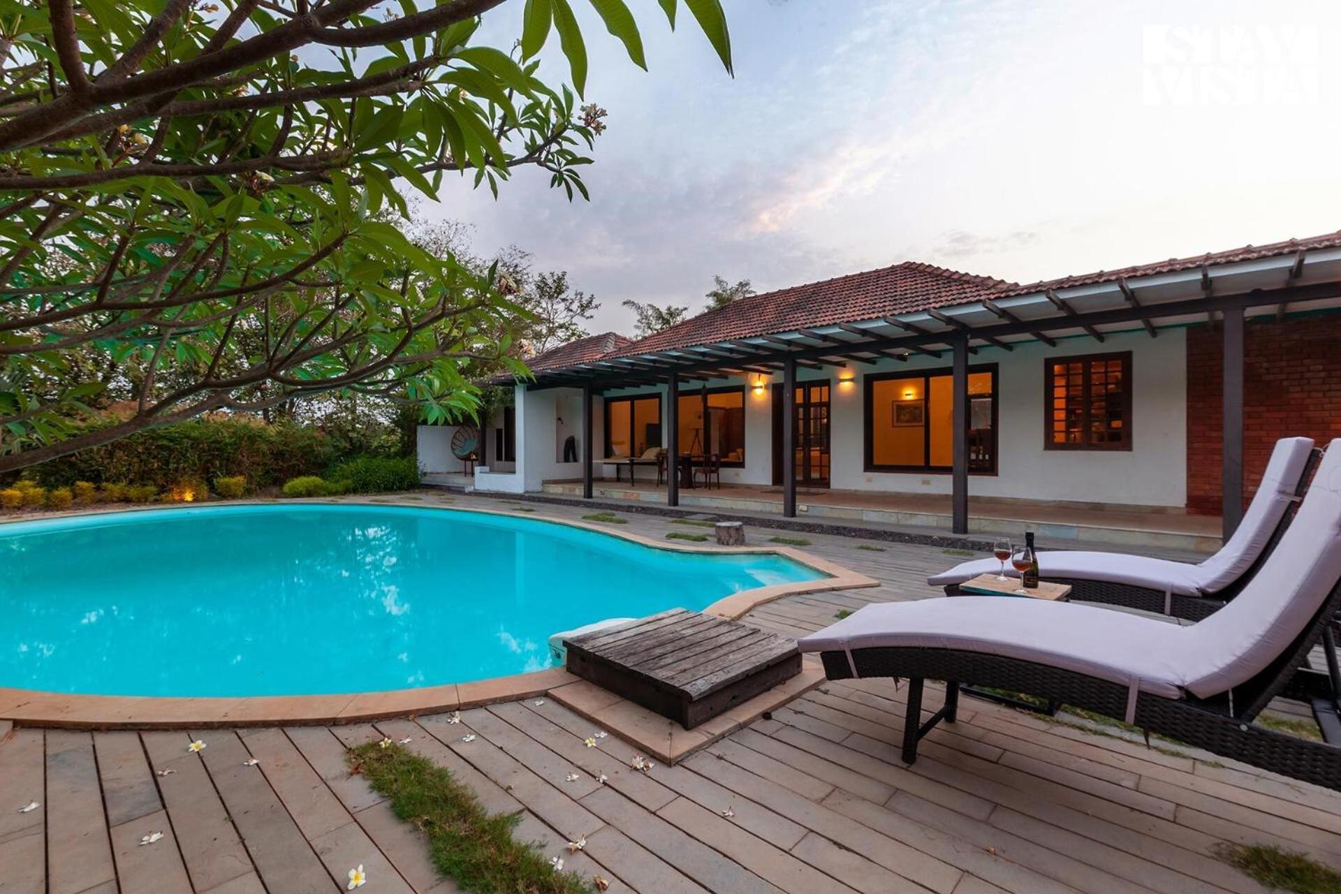 Wander Beyond By Stayvista - Featuring A Bali-Themed Abode And A Refreshing Swimming Pool آليباغ المظهر الخارجي الصورة